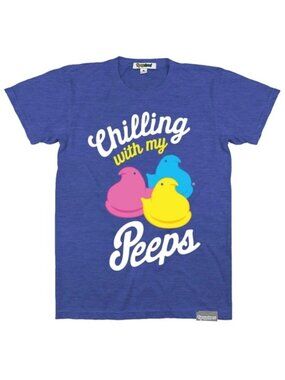 Tipsy Elves Chilling With My Peeps Graphic Tee Large New Easter Men's Spring